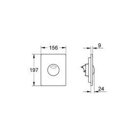 Grohe Skate Przycisk WC (42303000)