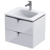 Oristo Siena 60 cm Biały Połysk Szafka pod umywalkę (OR45-SD2S-60-1)