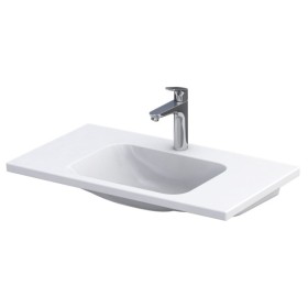 Oristo MonteBianco 80 cm Biały Mat Szafka z umywalką Cera (OR47-SD2S-80-2+UME-CE-80-91)