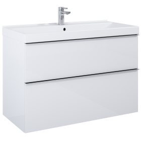 Elita Look White Matt Szafka Z Umywalką Maxxi 100 cm (RE011003025290+RE041000078060)