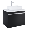 Elita Moody Black Matt Szafka z blatem 70 cm 1S i Umywalką Nomia 50 cm (RE010700037160+RE040500058060+RE050700028060)