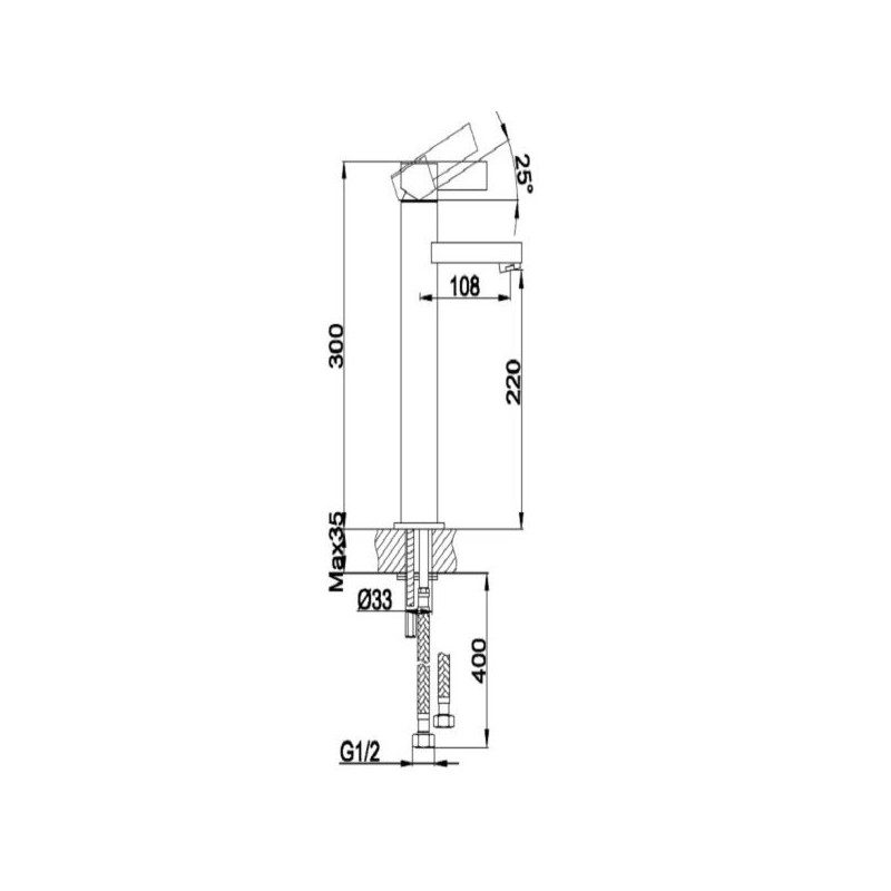 Kohlman Dexame QB170D Bateria umywalkowa