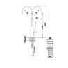 Kohlman Dexame QB150D Bateria umywalkowa