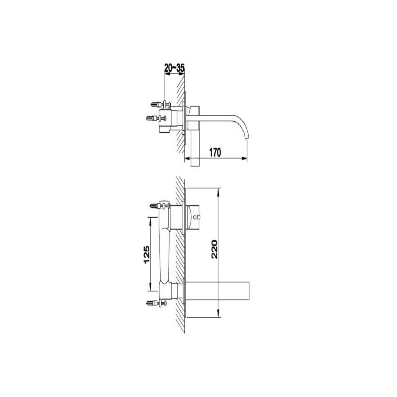 Kohlman Dexame QW185D Bateria umywalkowa