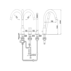 Kohlman Roxin QB241R Bateria wannowa