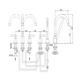 Kohlman Roxin QB242R Bateria wannowa
