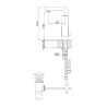Kohlman Saxo QB100S Bateria umywalkowa