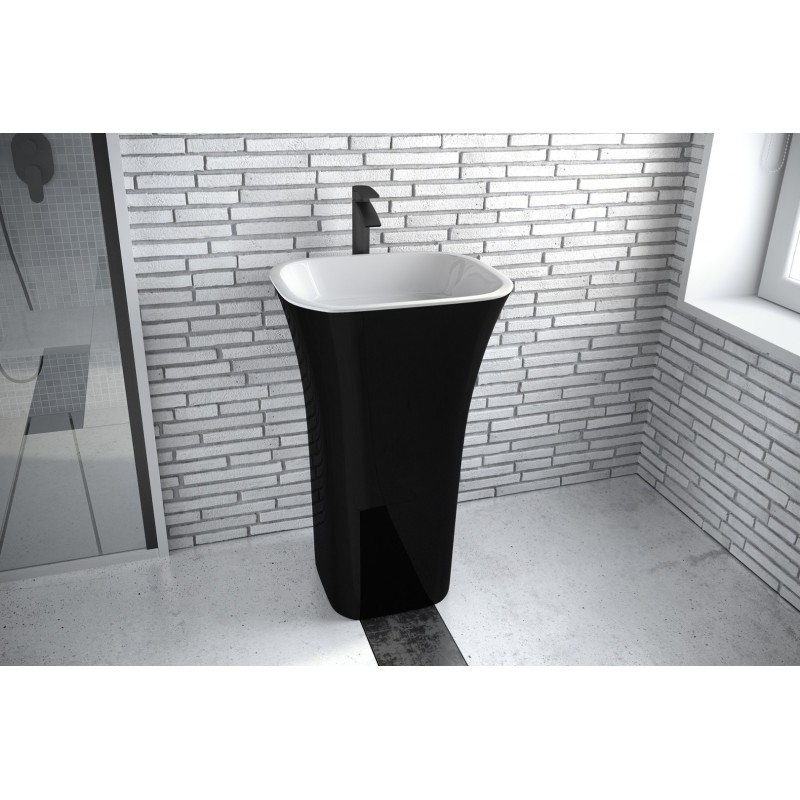 Besco ASSOS B&W Umywalka Wolnostojąca 40x50