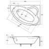 Besco Ada Wanna Asymetryczna Prawa 140x90