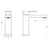 Besco Varium/Modern Bateria Umywalkowa II Czarny Mat