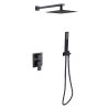 Besco Varium/Modern Zestaw Prysznicowy Podtynkowy II Czarny Mat