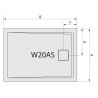 SanSwiss Livida Brodzik konglomeratowy prostokątny W20AS 80x100 (W20AS08010004)