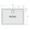 SanSwiss Livida Brodzik konglomeratowy prostokątny W20AL 90x140 (W20AL09014004)