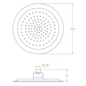 Laveo Leia Deszczownia Górna 200 mm (NLE 0DAD)