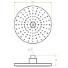 Laveo Rondo Deszczownia Górna 200 mm (NLX 0DAD)