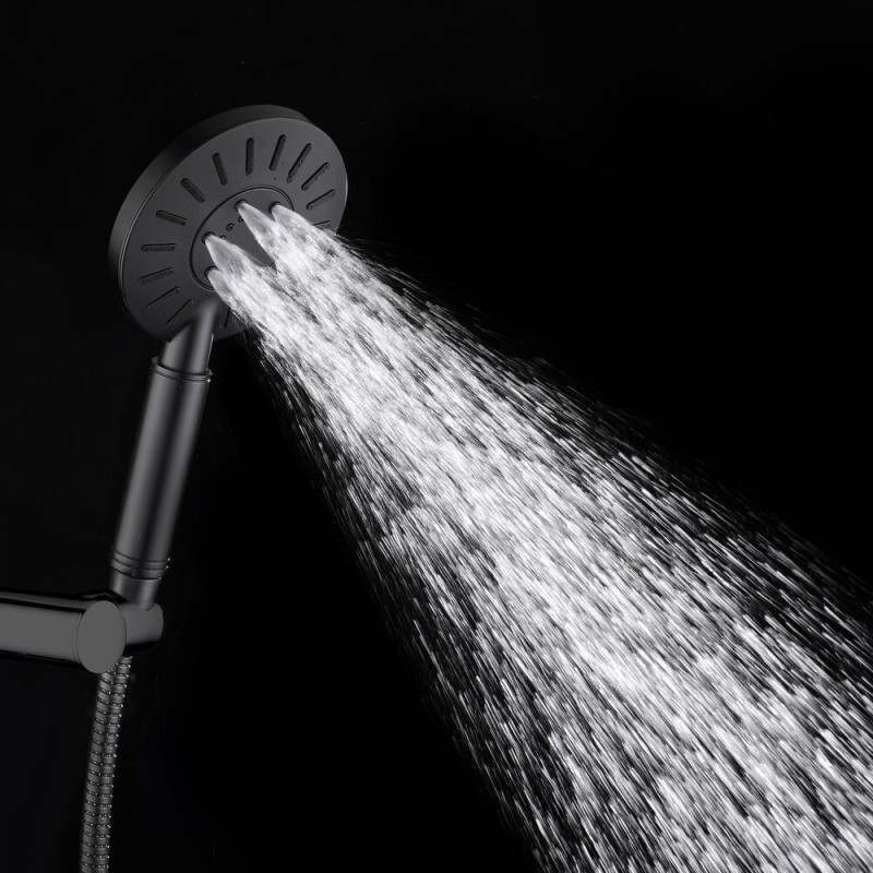 Tiger Splash Akcent Rainfall Zestaw Prysznicowy Z Kranem Czarny (1715140746)