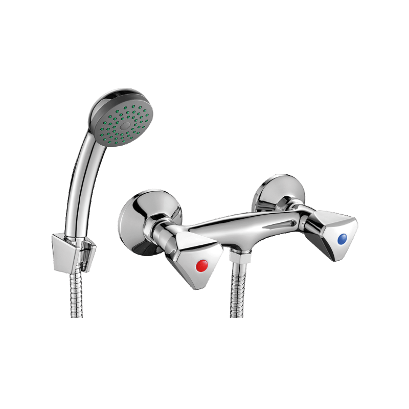 Kuchinox Norm Bateria Natryskowa Ścienna Z Zestawem Natryskowym Chrom (BQN 041D)