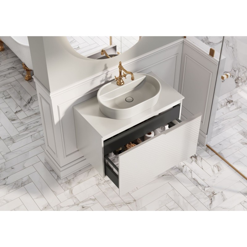 Elita Glam Stone Matt Szafka Pod Umywalkę 90 cm (RE010900167040)