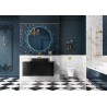 Elita Glam Black Matt Szafka Z Blatem 70 cm i Umywalką Reni 46 cm (RE010700167160+RE050700017160+RE040460037160)