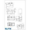 Elita Split White Matt Szafka Pod Umywalkę 100 cm L (RE011006155290)