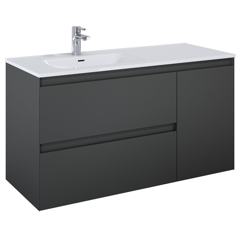 Elita Split Anthracite Matt Szafka Pod Umywalkę Z Koszem Cargo 120 cm L (RE011206256010)