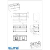 Elita Split Stone Matt Szafka Pod Umywalkę 120 cm (RE012007157040)