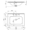 Elita Split Black Matt Szafka Z Umywalką Skappa 60 cm (RE010600057160+RE040603068060)