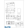 Elita Split Black Matt Szafka Z Umywalką Skappa 120 cm (RE012006157160+RE041204168060)