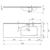 Elita Split Black Matt Szafka Z Umywalką Skappa 120 cm (RE012005157160+RE041205168060)