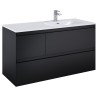 Elita Split Black Matt Szafka Z Umywalką Skappa 120 cm (RE012005157160+RE041205168060)
