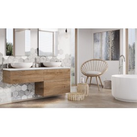 Elita Look Dąb Canela Szafka Pod Umywalkę 100 cm 2s (RE011000027050)