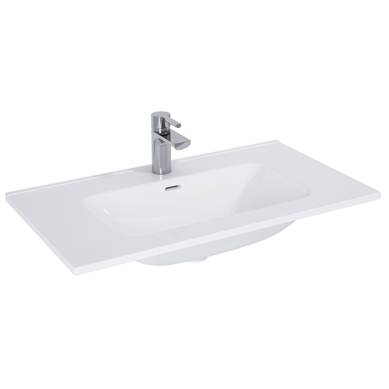 Elita Look Dąb Canela Szafka Z Umywalką Skappa 80 cm (RE010803027050+RE040803068060)