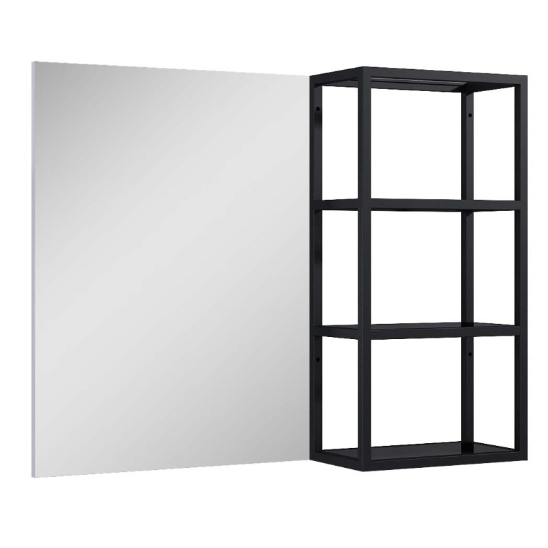 Elita Look Stelaż Wiszący Z Półkami Czarny Mat 40/80 cm (RE150401107160)