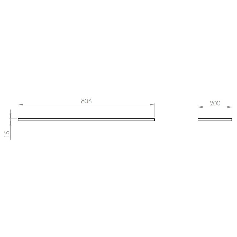 Elita ElitStone White Matt Panel Ścienny Marmur 80 cm (RE180800015290)