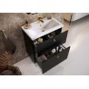 Elita Kido Black Matt Set Szafka Z Umywalką 50 cm (RE020501117160)
