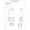 Elita Kido White Matt Set Szafka Z Umywalką 60 cm (RE020601115290)
