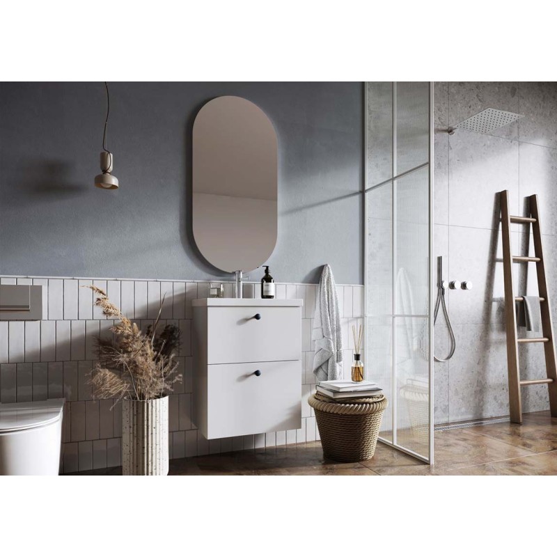 Elita Kido White Matt Set Szafka Z Umywalką 60 cm (RE020601115290)