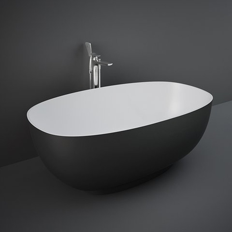 Rak Ceramics Cloud Wanna Wolnostojąca 140 cm Czarny Mat (CLOBT14075504)