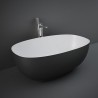 Rak Ceramics Cloud Wanna Wolnostojąca 140 cm Czarny Mat (CLOBT14075504)