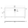 Rak Ceramics Feeling Brodzik Prostokąt 90x170 cm Biały (RFBR090170S500)