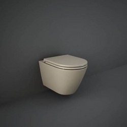 Rak Ceramics Feeling Zestaw Miska WC Podwieszana Rimless Cappuccino Mat + Deska WC (FEEL3SET)