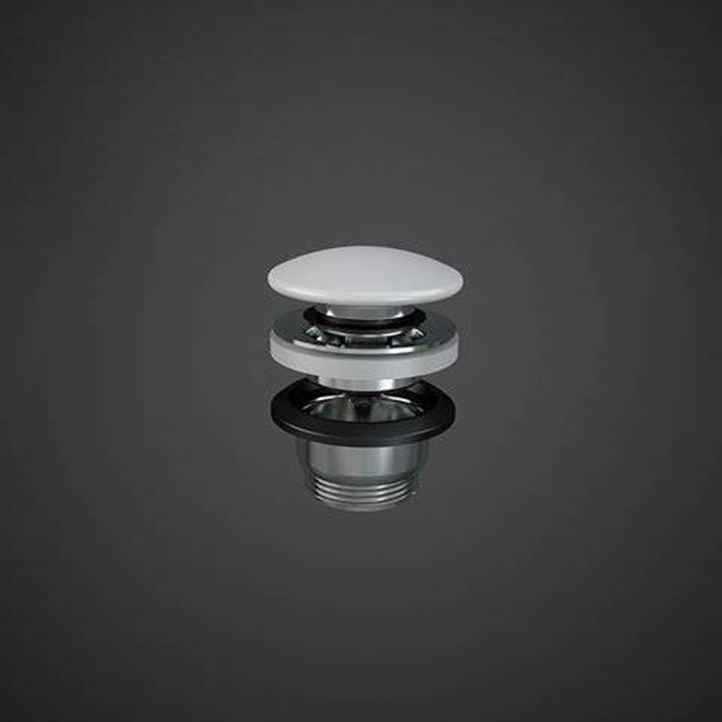 Rak Ceramics Duo Ceramiczny Korek Spustowy Klik-Klak Biały Mat (DUO000500A)