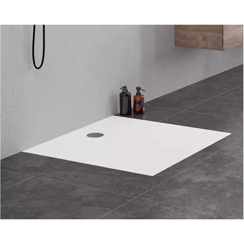 New Trendy Nex Brodzik Posadzkowy Kwadratowy Konglomeratowy 100x100 cm (B-0455)