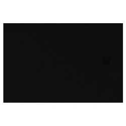 New Trendy Mori Brodzik Posadzkowy Prostokątny Czarny 120x80 cm (B-0405)