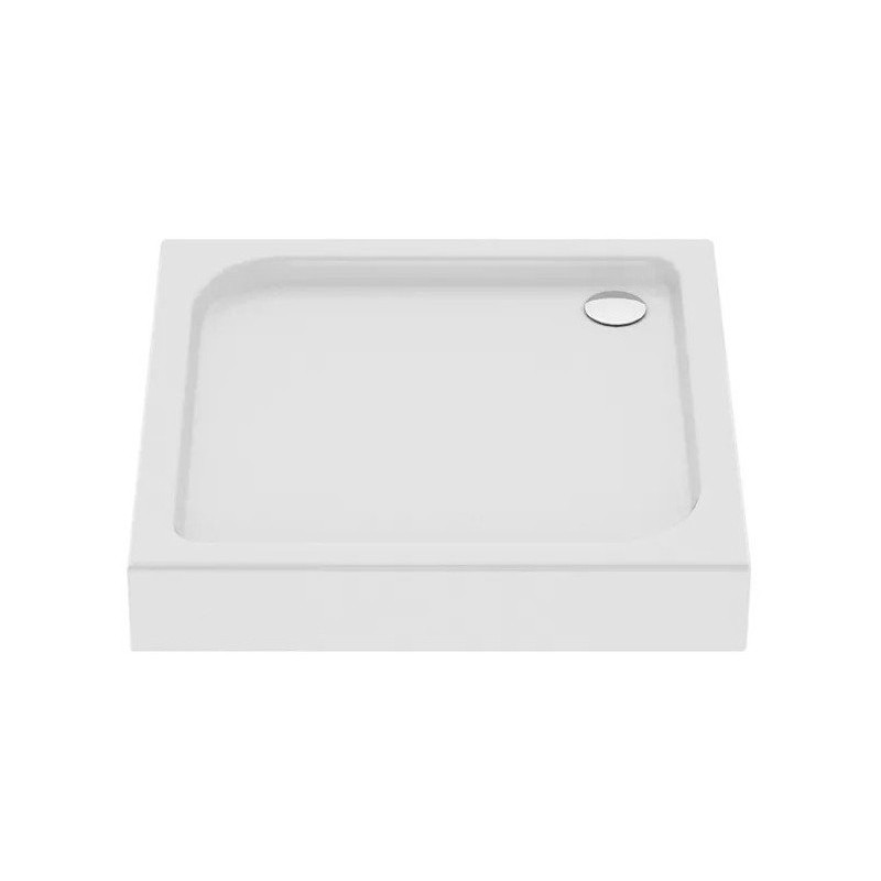 New Trendy Domio Brodzik Kompaktowy Kwadratowy Biały 90x90 cm (B-0348)