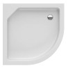 New Trendy Artus Brodzik Prysznicowy Półokrągły Biały 80x80 cm (B-0359)