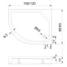 New Trendy New Maxima Obudowa Brodzikowa 100x80 cm (O-0132)