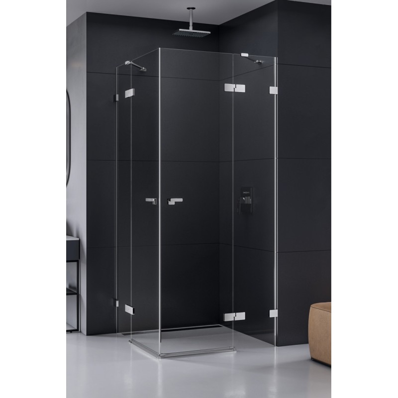 New Trendy Eventa Kabina Prysznicowa Narożna Kwadratowa 90x90 cm Szkło Przezroczyste (EXK-0130/EXK-0131)