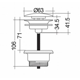 Rak Ceramics Odpływ Z Wolnym Przepływem Chrom (DUO002444)