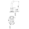 Kohlman Axel Chrom Bateria umywalkowa podtynkowa (QW180A)